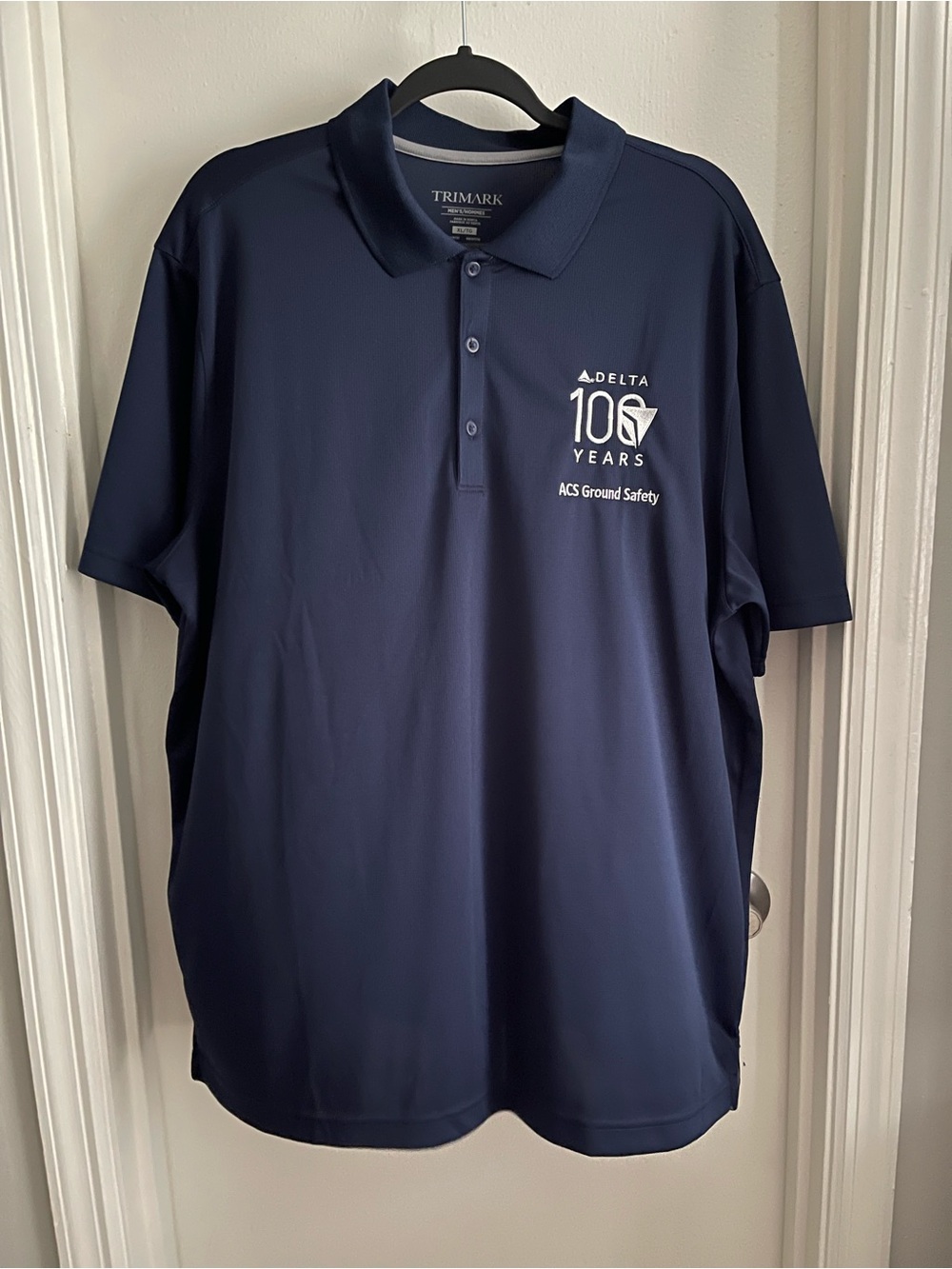 Delta 100 Years Navy Blue Polo Shirt - Men’s XL